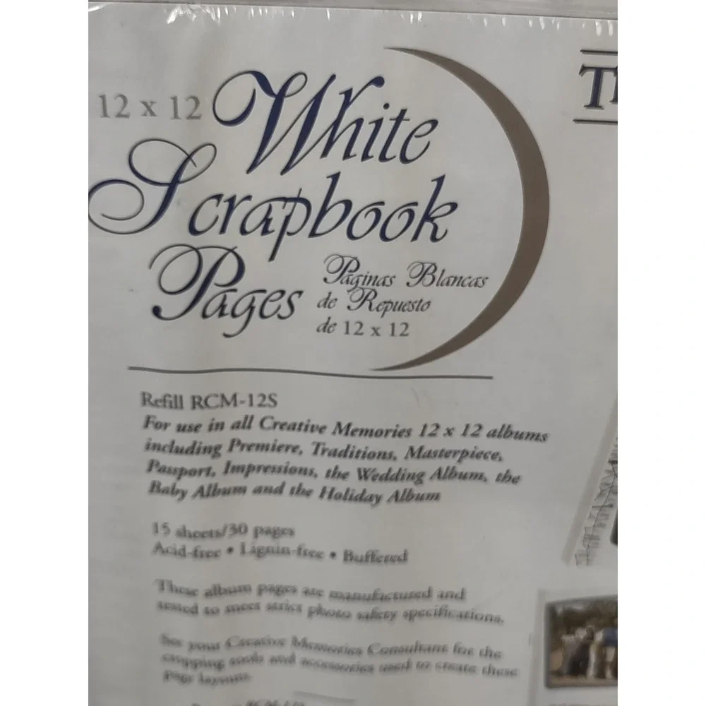 Creative Memories Pocket Pages 12x12 Refill RCM-12P Sheets Sealed NEW
